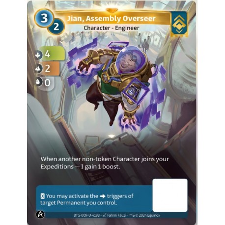 Jian, Assembly Overseer Carte Unique Ordis Altered TCG