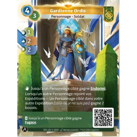 Gardienne Ordis 4-3 Carte Unique Muna Altered TCG