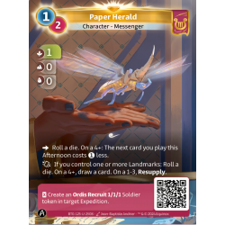 Héraut de Papier Carte Unique Altered KS TCG