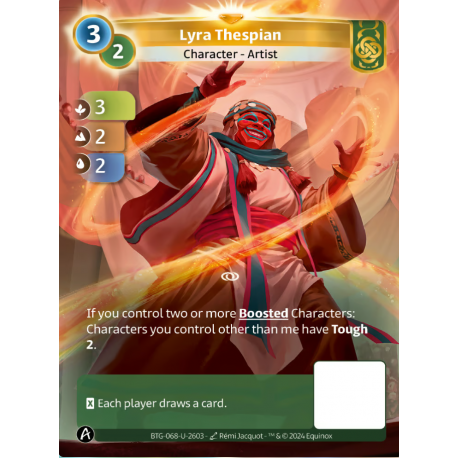 Lyra Thespian Unique Card Altered TCG KS