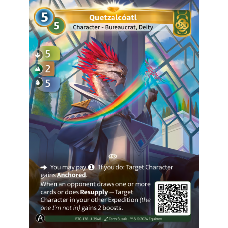 Quetzalcoatl Unique Card Altered TCG KS