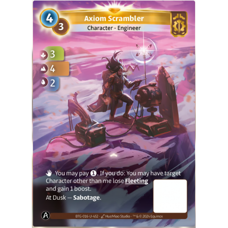 Axiom Scrambler Unique Card Altered TCG