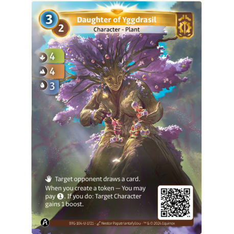 Daughter of Yggdrasil Unique Card Axiom Altered TCG Edition KS