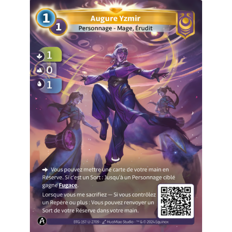 Augure Yzmir 1-1 carte Unique Yzmir Altered TCG 