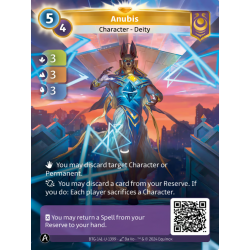 Anubis ALT FOIL Carte Unique Yzmir Altered TCG