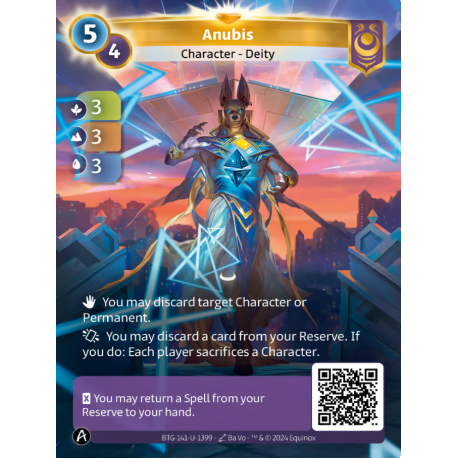 Anubis ALT FOIL Unique Card Yzmir Altered TCG