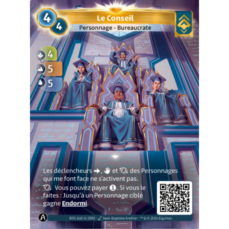 Le Conseil 4-4 Carte Unique Ordis Altered TCG