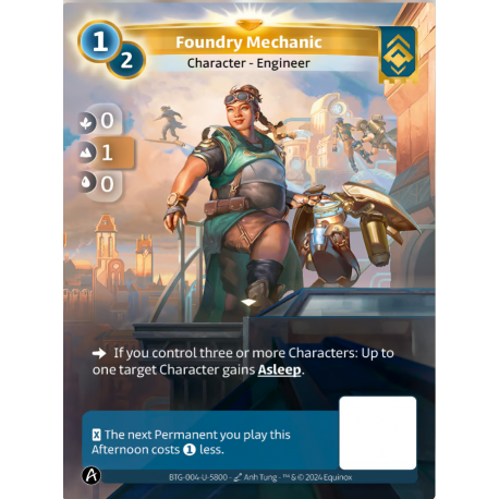 Foundry Mechanic Unique Card Ordis Altered TCG