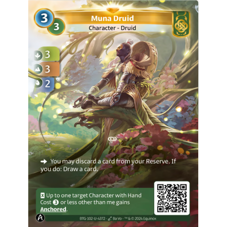 Muna Druid 3-3 Unique Card Muna Altered TCG