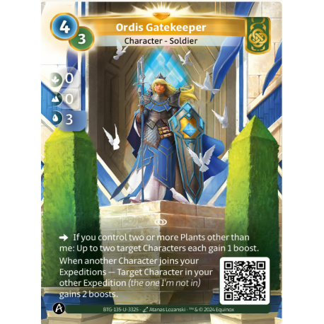 Ordis Gatekeeper (0-0-3) Unique Card Muna Altered TCG