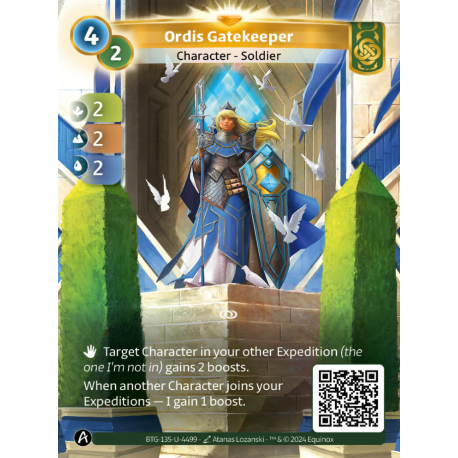 Ordis Gatekeeper (2-2-2) Unique Card Muna Altered TCG