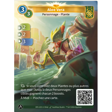 Aloe Vera (2-2-3) Carte Unique Muna Altered TCG