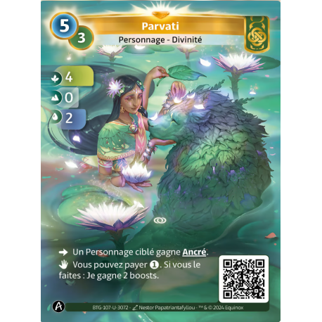 Parvati (4-0-2) Carte Unique Muna Altered TCG