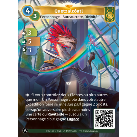 Quetzalcoatl (3-5-3) Carte Unique Muna Altered TCG Edition KS