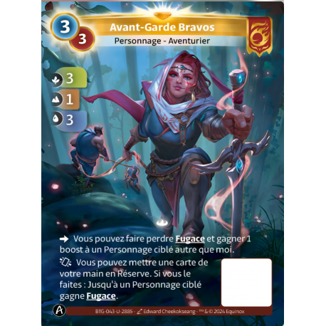 Avant-Garde Bravos 3-3 Carte Unique Altered TCG Edition KS