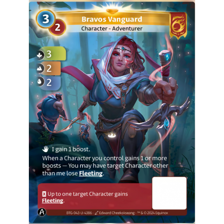 Bravos Vanguard 3-2 Unique Card Bravos Altered TCG