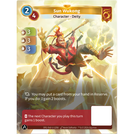 Sun Wukong 2-4  Unique Card Bravos Altered TCG