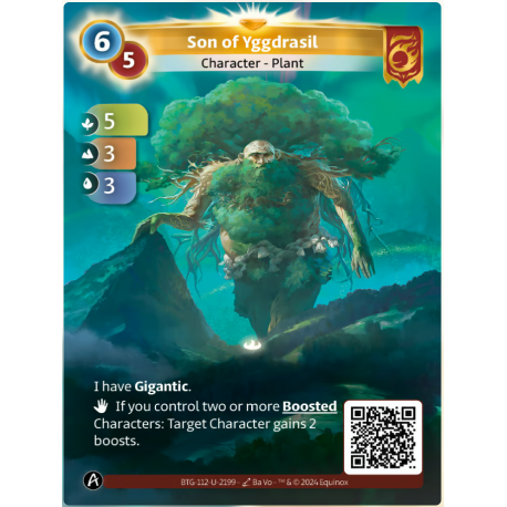 Son Of Yggdrasil Carte Unique Bravos Altered TCG