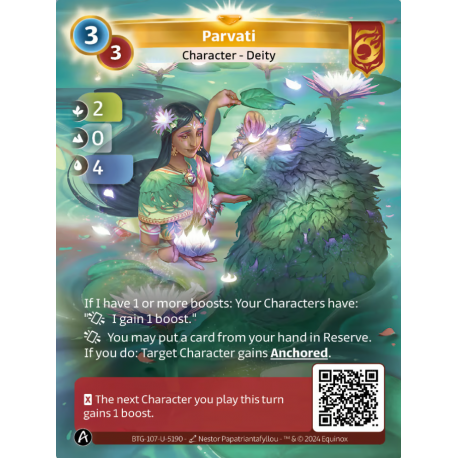 Parvati Unique Card Bravos Altered TCG Edition KS