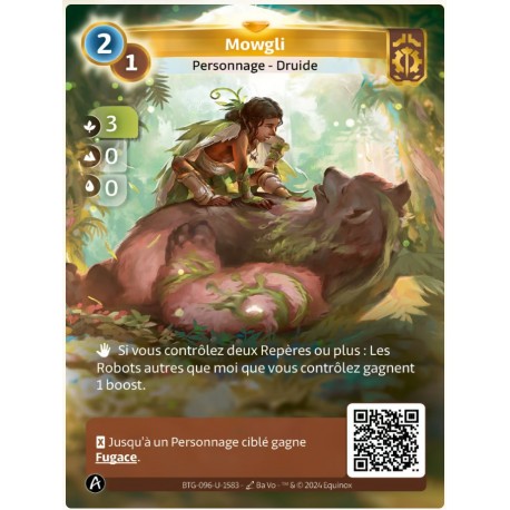 Mowgli Carte Unique Axiom Altered TCG