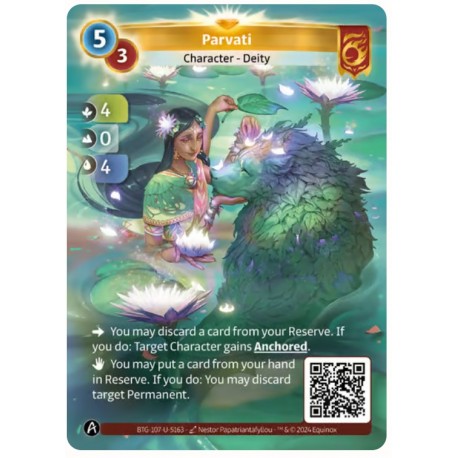 Parvati 5/3 Unique Card Bravos Altered TCG