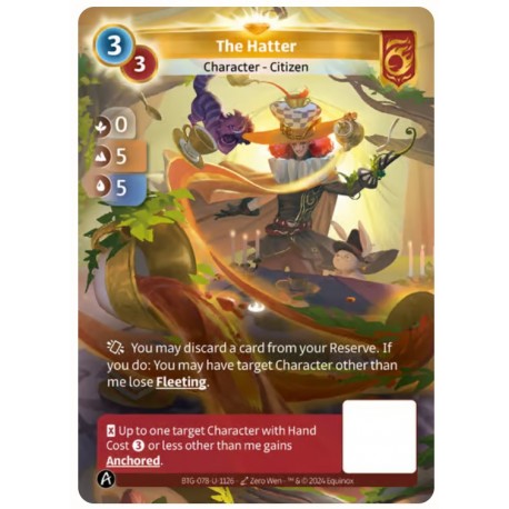 The Hatter Unique Card Bravos Altered TCG