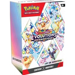 Bundle 6 Boosters Evolutions Prismatiques EV8.5 Pokémon Ecarlate et Violet