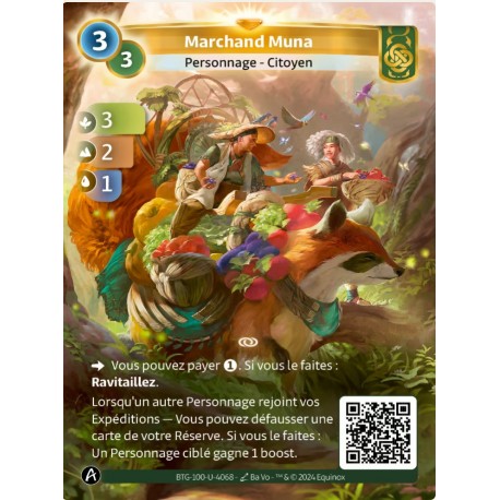 Marchand Muna Carte Unique Muna Altered TCG