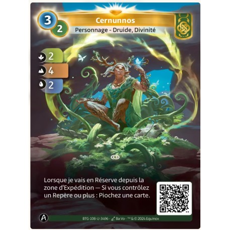 Cernunnos Carte Unique Muna Altered TCG