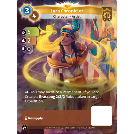 Lyra Chronicler 3/4 Unique Card Axiom Altered