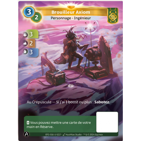 Brouilleur Axiom Carte Unique Muna Altered TCG