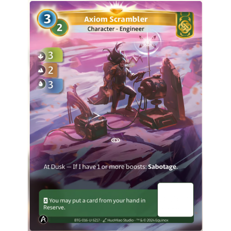 Axiom Scrambler Unique Card Muna Altered TCG