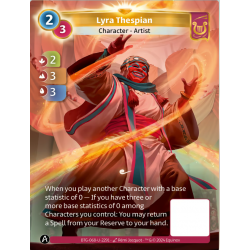 Comédien Lyra (2-3-3) Carte Unique Lyra Altered TCG