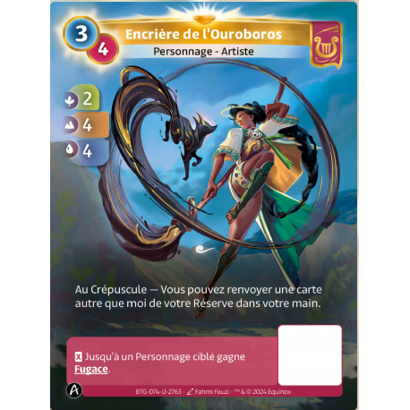 Encrière de L'Ouroboros Carte Unique Lyra Altered TCG