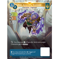 Jian, Superviseur d'assemblage 1/2 Carte Unique Ordis Altered TCG