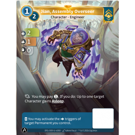 Jian, Assembly Overseer 1/2 Unique Card Ordis Altered TCG