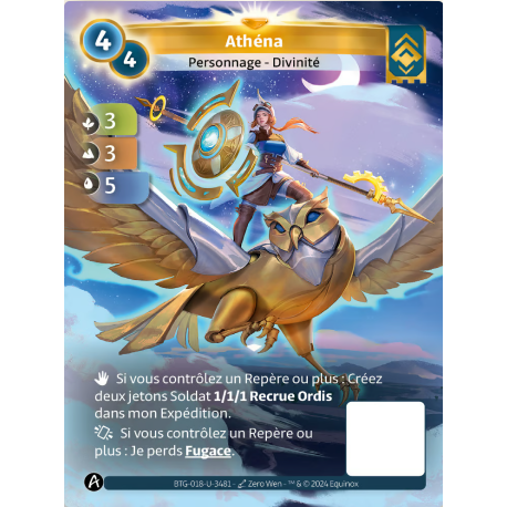 Athena ALT Carte Unique Ordis Altered TCG