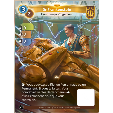 Dr Frankenstein 3/2 Carte Unique Axiom Altered TCG