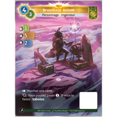 Brouilleur Axiom (1-5-2) Carte Unique Muna Altered TCG