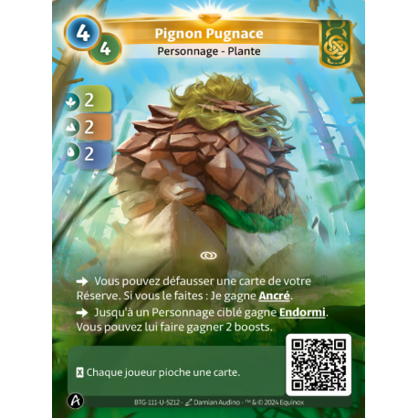 Pignon Pugnace (2-2-2) Carte Unique Muna Altered TCG