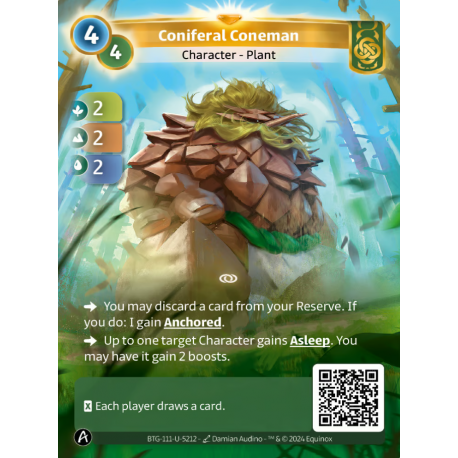 Coniferal Coneman (2-2-2) Unique Card Muna Altered TCG