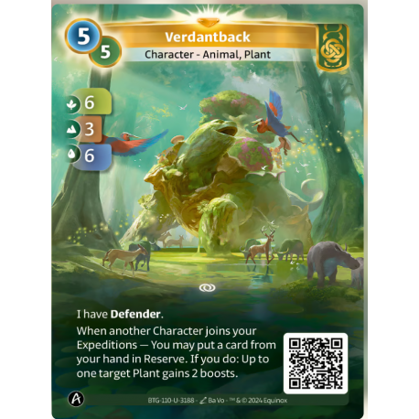 Verdantback (6-3-6) Carte Unique Muna Altered TCG 