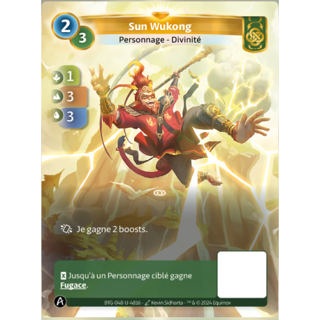 Sun Wukong (1-3-3) Carte Unique Muna Altered TCG