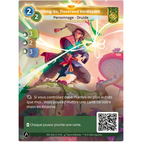 Yong-Su, Tisserand Verdoyant Carte Unique Muna Altered TCG 