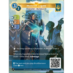 Légat du Monolithe (2-2-2) Carte Unique Ordis - Altered TCG 