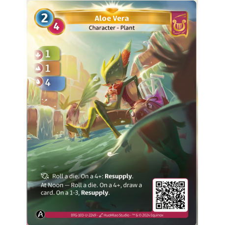 Aloe Vera (1-1-4) Unique card Lyra Altered TCG