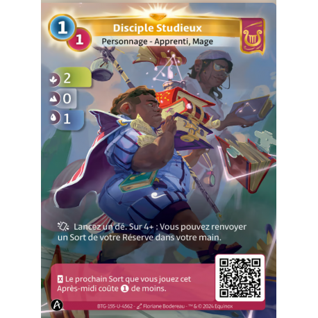 Disciple Studieux (2-0-1) Unique Lyra Altered TCG Edition KS