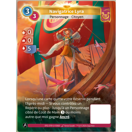 Navigatrice Lyra (0-0-5) Carte Unique Lyra Altered TCG 