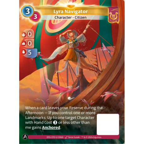 Lyra Navigator (0-0-5) Unique Lyra Altered TCG 