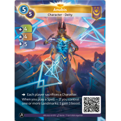 Anubis (4-4-5) ALT FOIL Carte Unique Yzmir Altered TCG